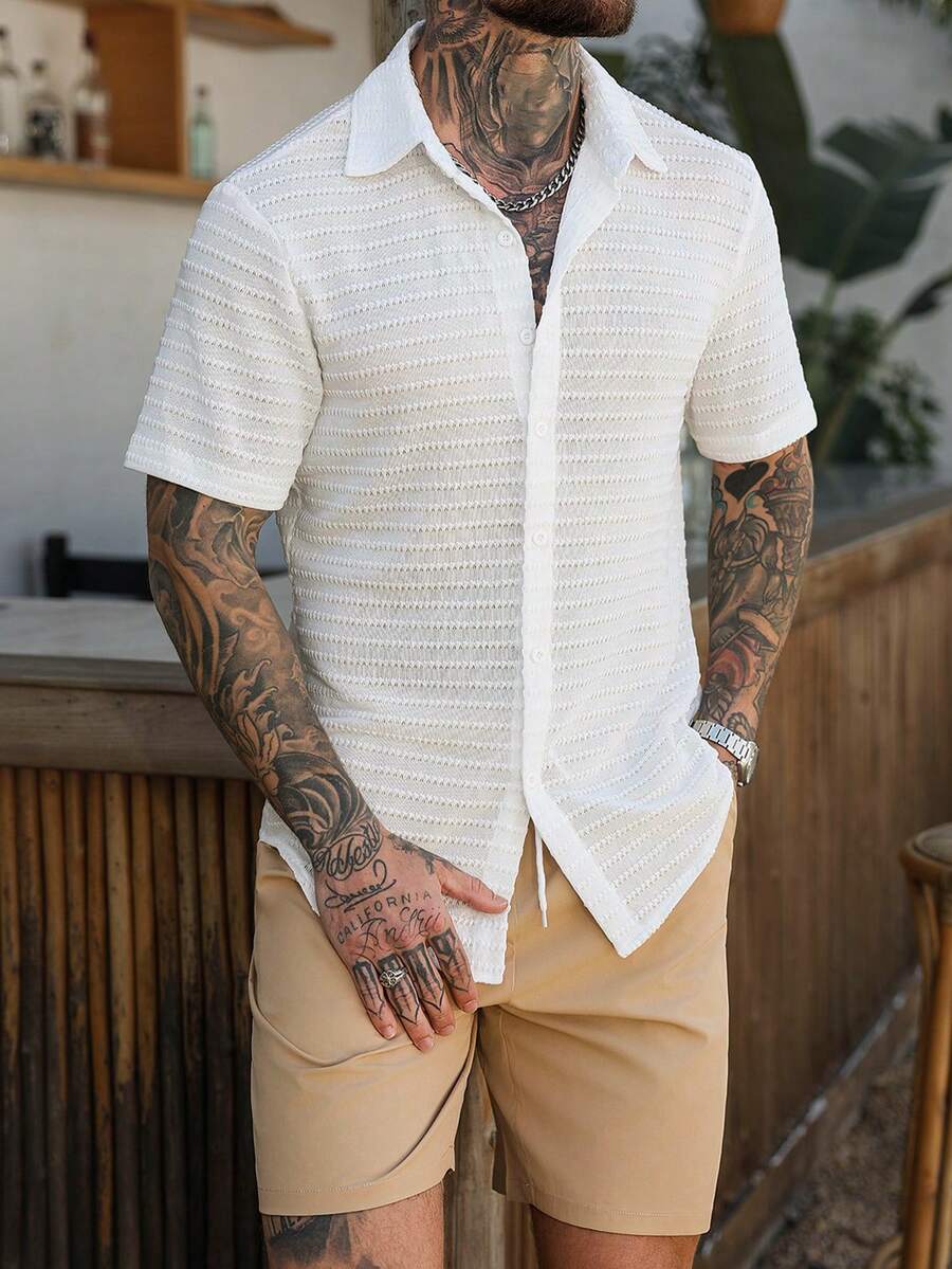 Conjunto de Verão para Homens  - Printed Floral Shirt avaliação e preço