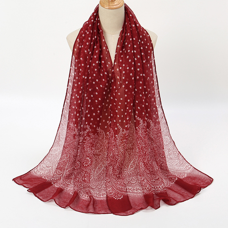 Vintage gradiente polk dot alg - Vintage Fashion Hijab avaliação e preço