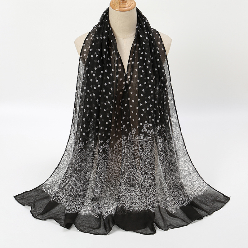 Vintage gradiente polk dot alg - Vintage Fashion Hijab avaliação e preço