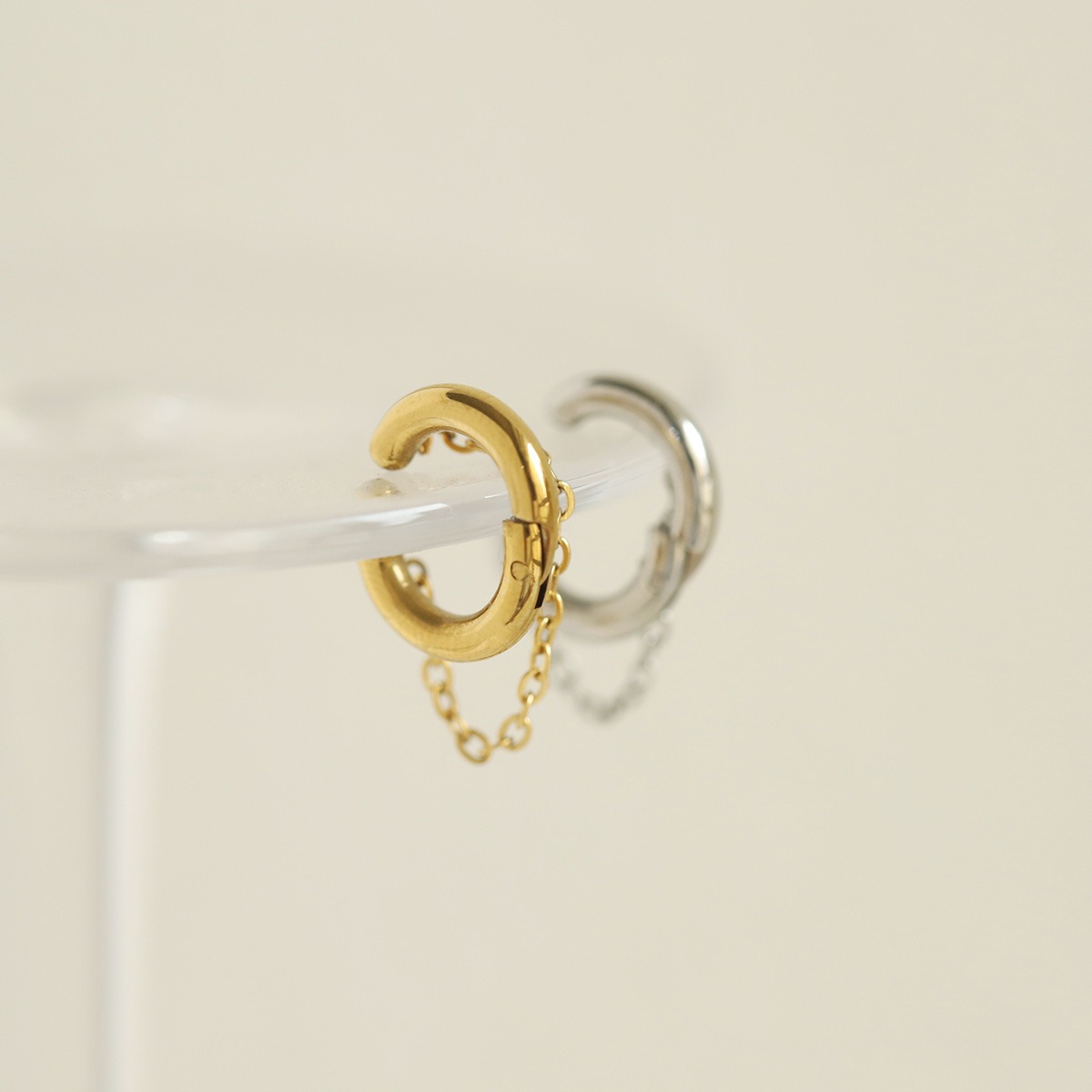Brinco de clipe unissex com fr - Vintage Fashion Earrings avaliação e preço