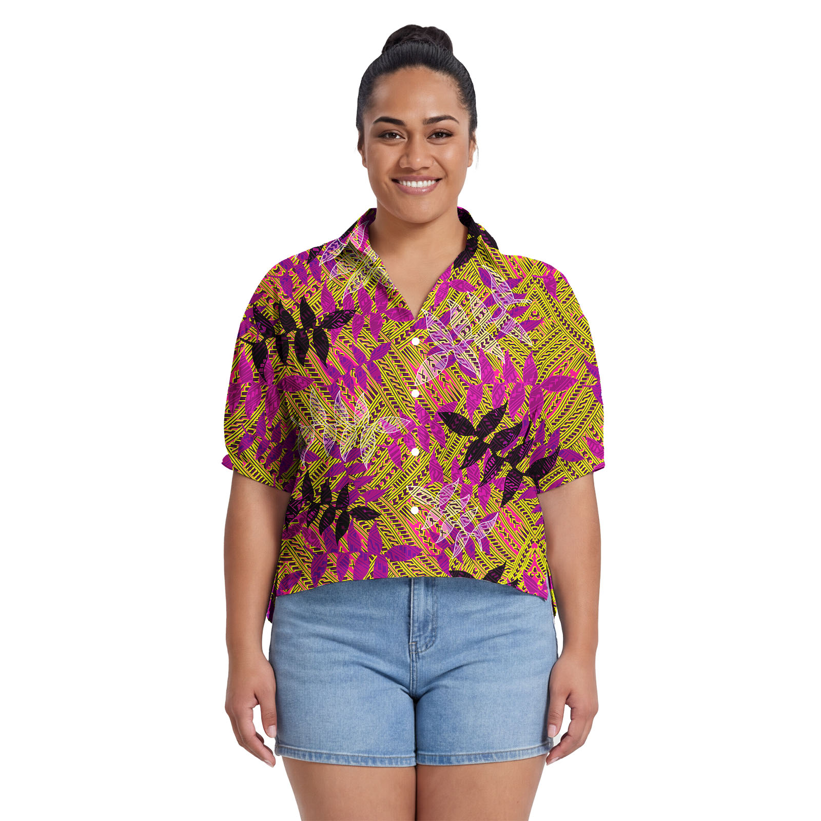Blusas Femininas Personalizada - Printed Floral Shirt avaliação e preço