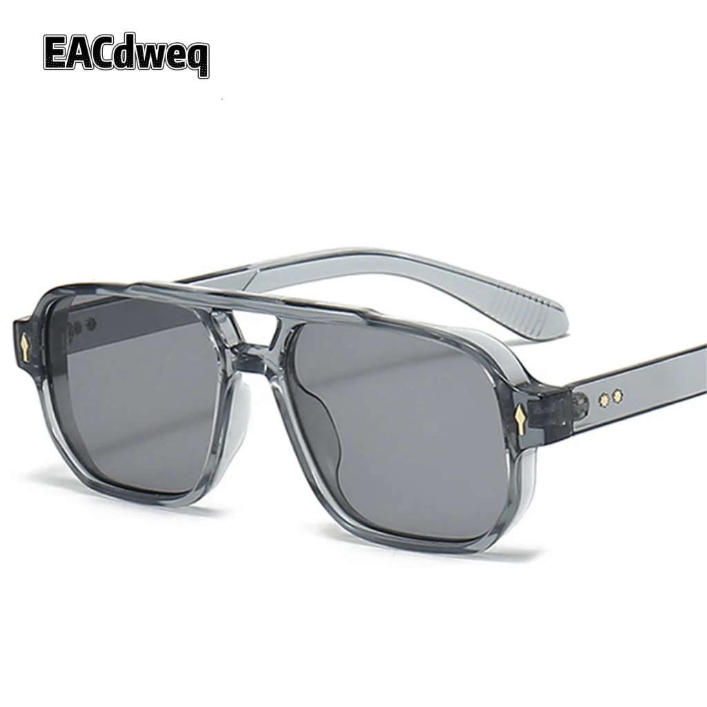 Óculos de Sol Quadrados Vintag - Vintage Fashion Streetwear avaliação e preço