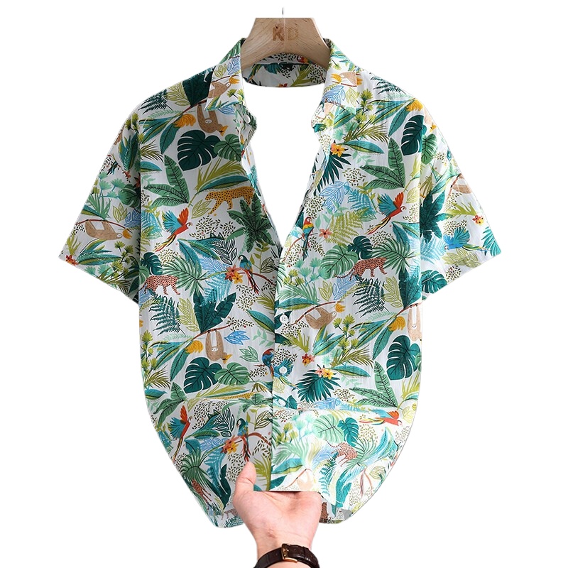 Camisa Masculina de Verão Hava - Printed Floral Shirt avaliação e preço
